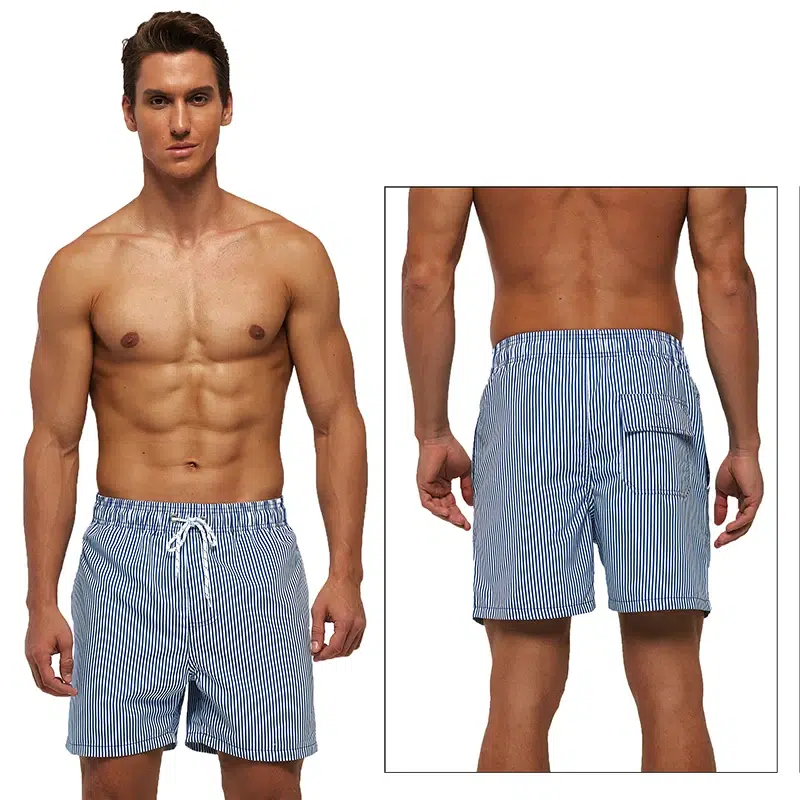 Maillot de Bain Homme Short À Rayures Maillot de Bain Homme Short À Rayures