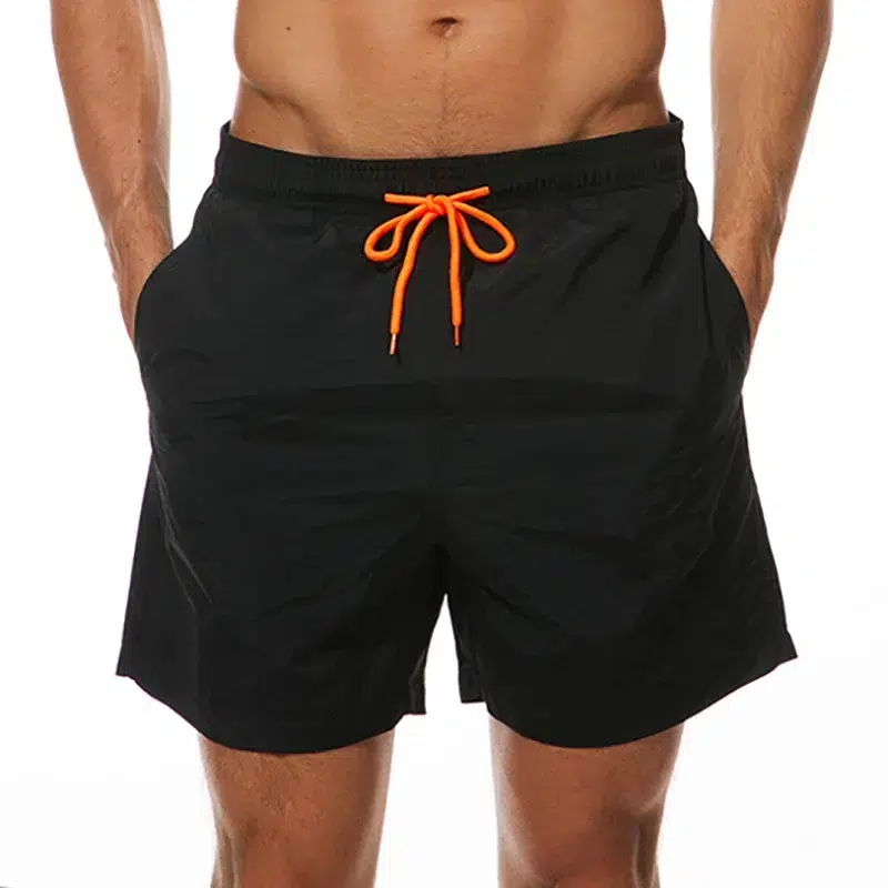Maillot de Bain Homme Short Lacets Orange Maillot de Bain Homme Short Lacets Orange