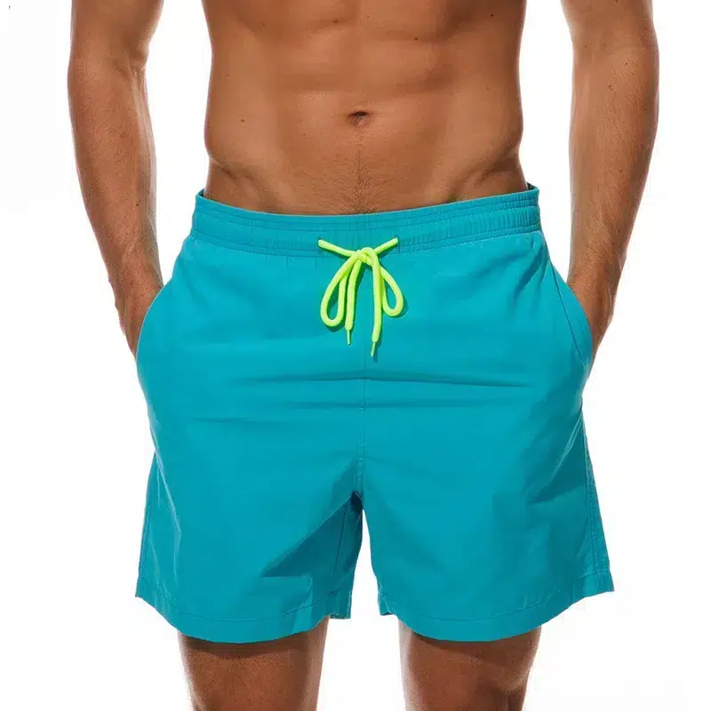 Maillot de Bain Homme Short Lacets Jaune Maillot de Bain Homme Short Lacets Jaune