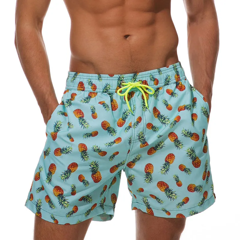 Maillot de Bain Homme Short Imprimé Ananas Maillot de Bain Homme Short Imprimé Ananas