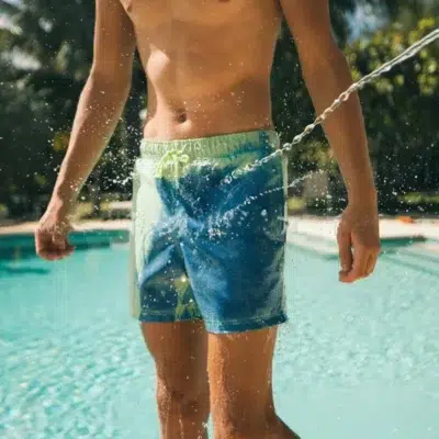 Maillot de Bain Homme Short Changement de Couleur