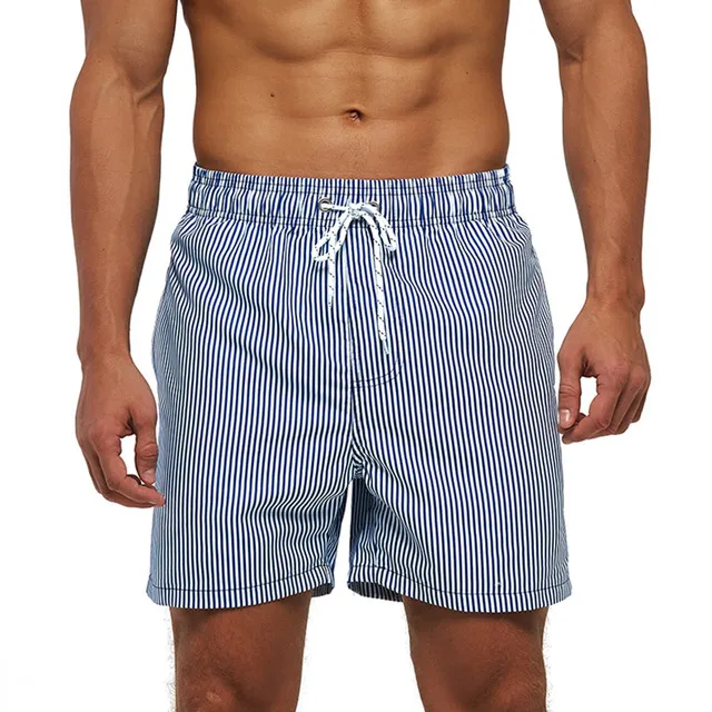 Maillot de Bain Homme Short À Rayures Maillot de Bain Homme Short À Rayures