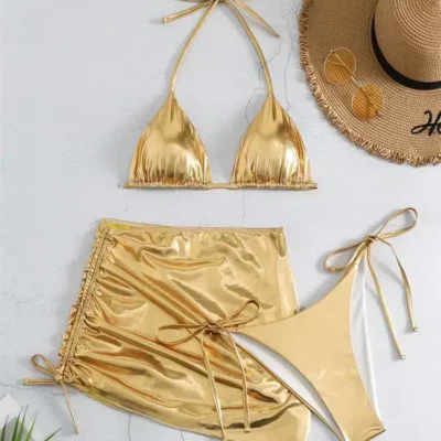 Maillot de Bain Sexy à 3 pièces