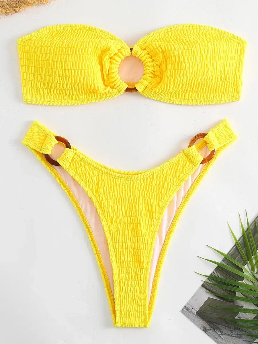 Maillot de Bain Brésilien Texturé Maillot de Bain Brésilien Texturé