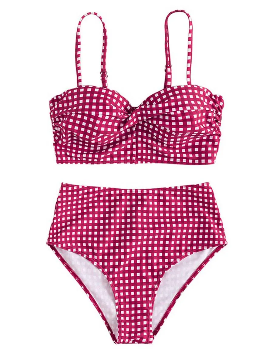 Maillot de Bain Vintage Push-Up Femme Maillot de Bain Vintage Push-Up Femme