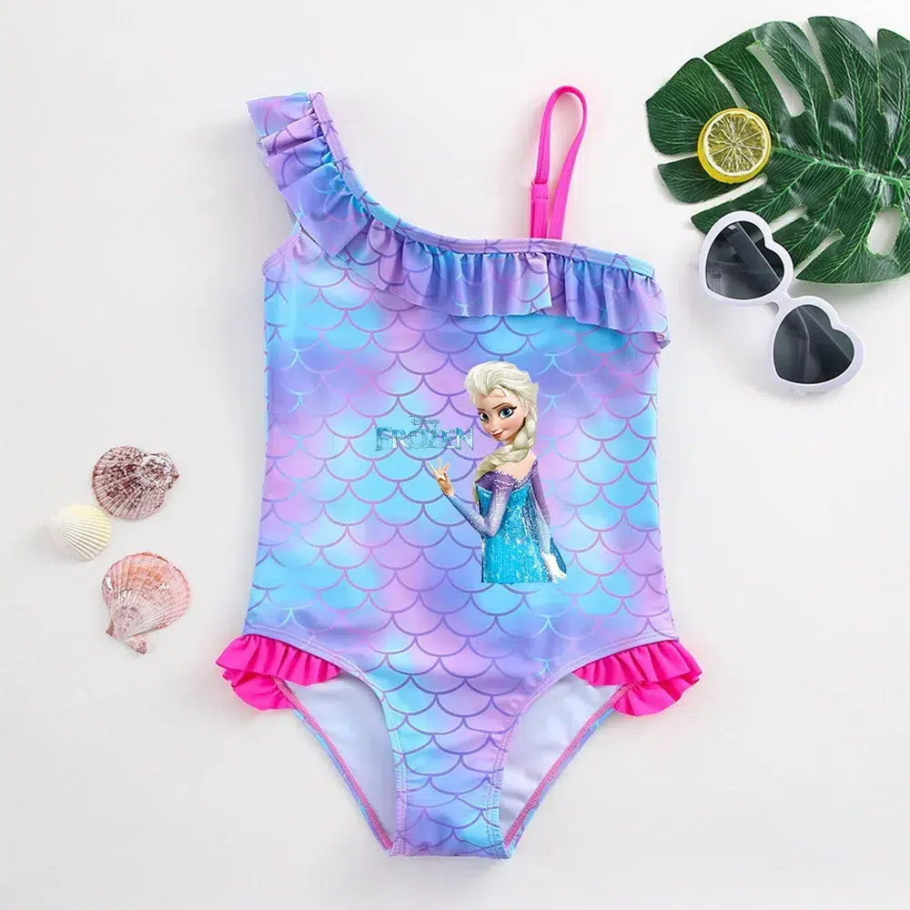 Maillot de Bain Reine des Neiges Motif Sirène Maillot de Bain Reine des Neiges Motif Sirène
