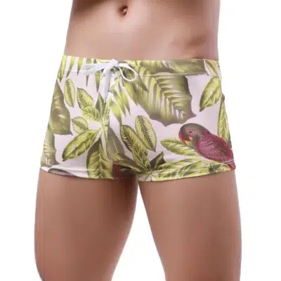 Maillot de Bain Homme Boxer Imprimé Oiseaux