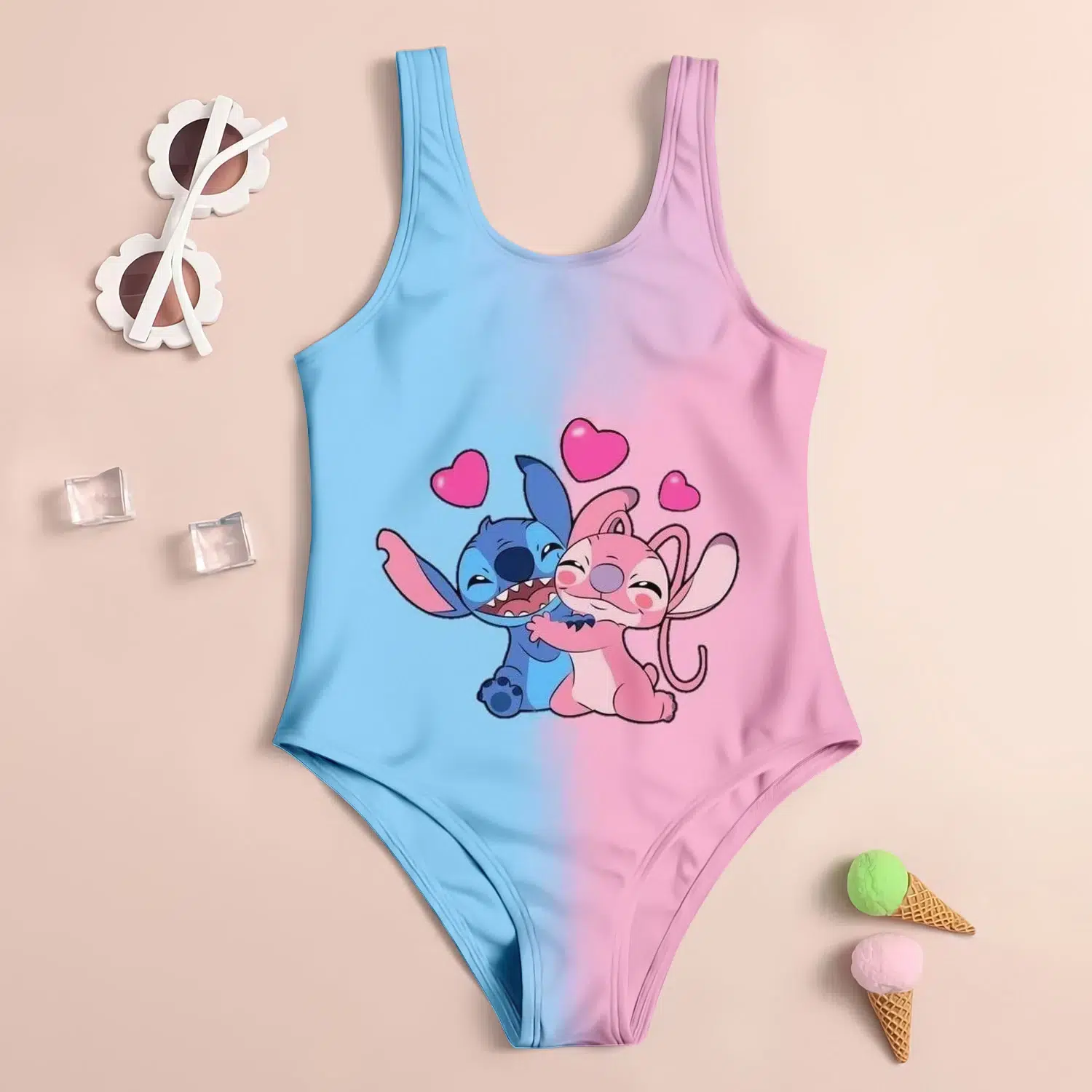 Maillot de Bain Angel et Stitch Maillot de Bain Angel et Stitch