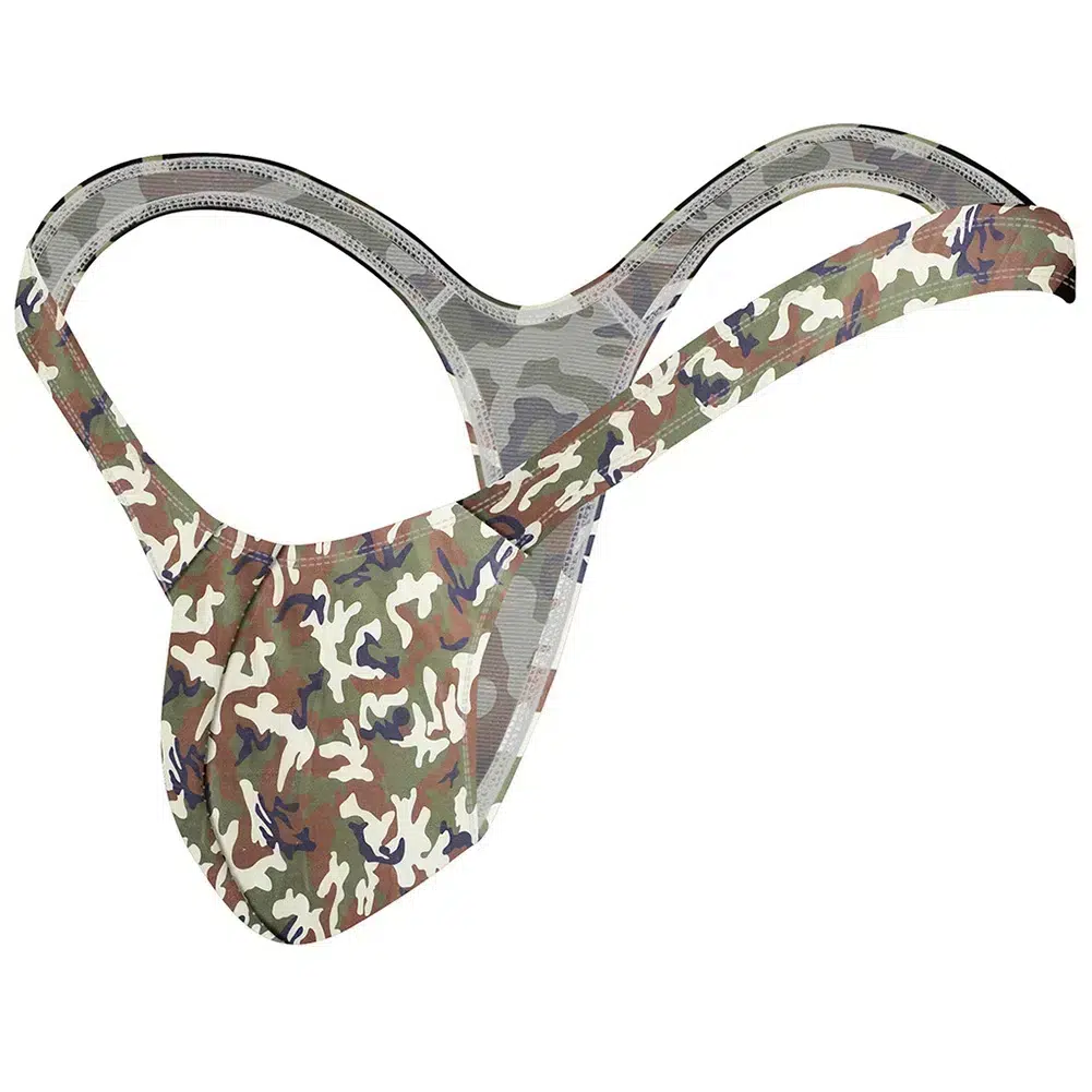 String Maillot de Bain Homme Militaire Coloré String Maillot de Bain Homme Militaire Coloré