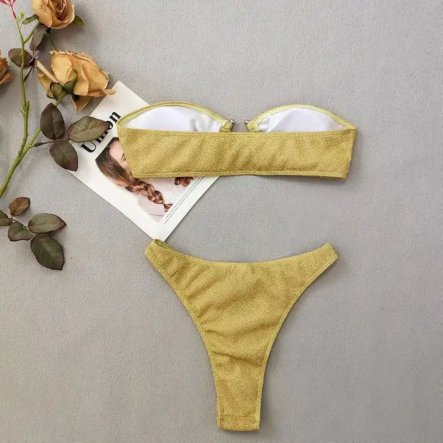 Feitong Femmes Wrap Push Up Une Pièce Maillot De Bain Maillot De Bain