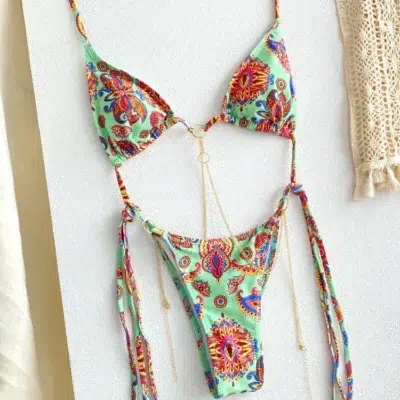 Maillot de Bain Triangle Sexy Vert