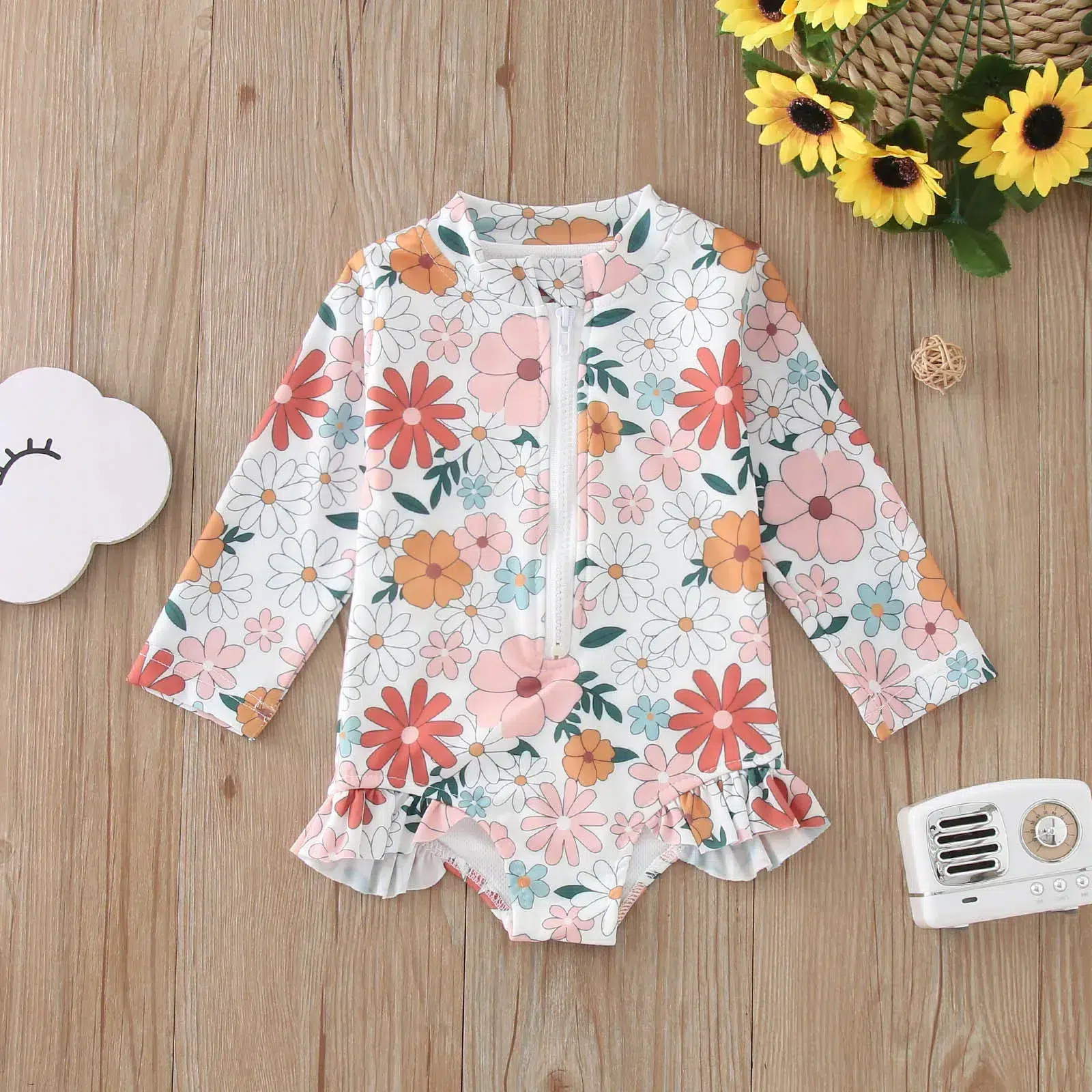 Maillot de Bain Fille à Fleurs Maillot de Bain Fille à Fleurs