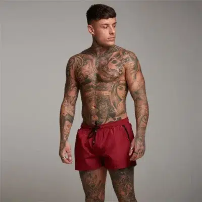 Maillot de Bain Homme Short à Fermeture Éclair