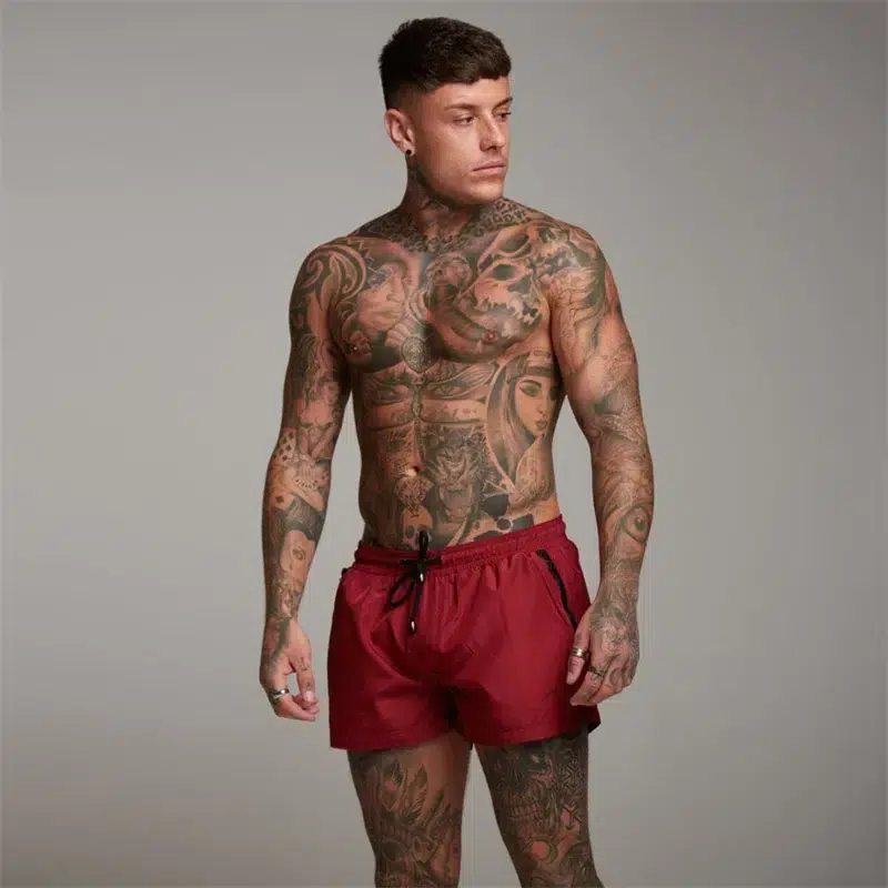 Maillot de Bain Homme Short à Fermeture Éclair Maillot de Bain Homme Short à Fermeture Éclair