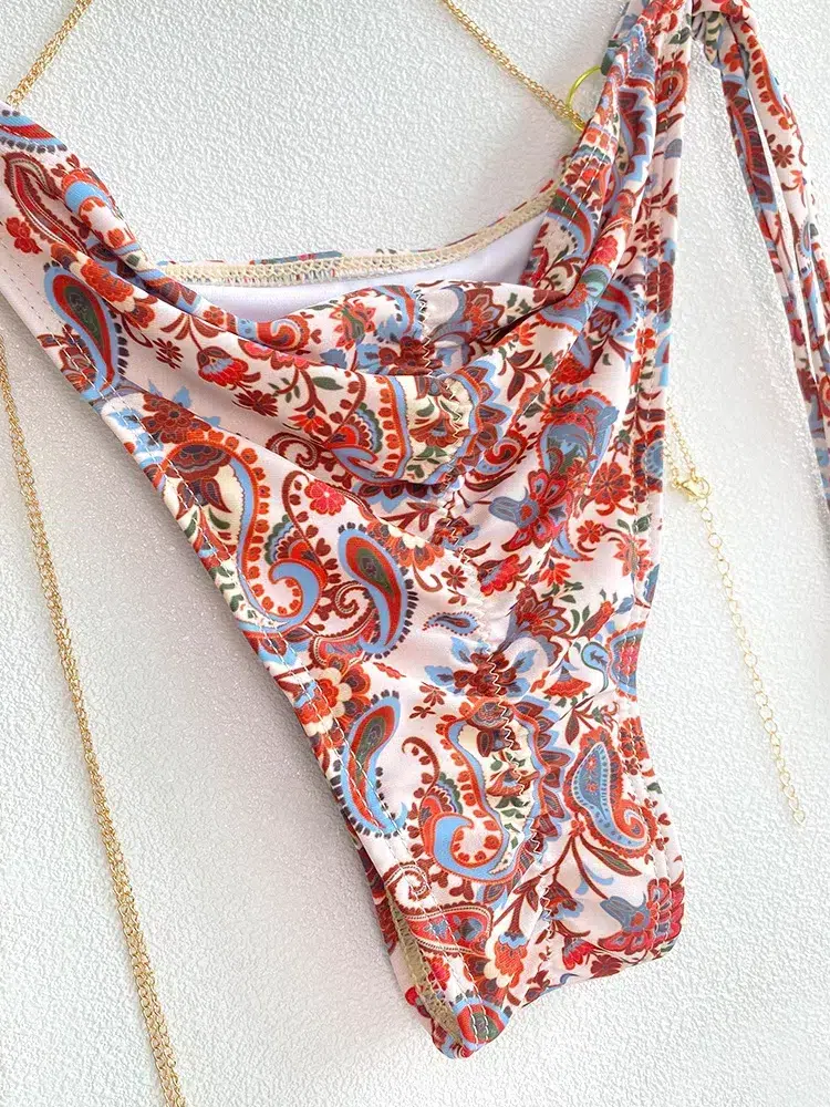 Maillot de Bain Triangle Bohème Rouge Maillot de Bain Triangle Bohème Rouge