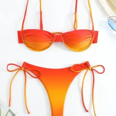 Maillot de Bain String Orange