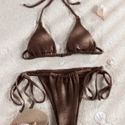 Maillot de Bain Triangle Pailleté