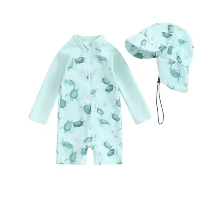 Maillot de Bain Bébé avec un Chapeau