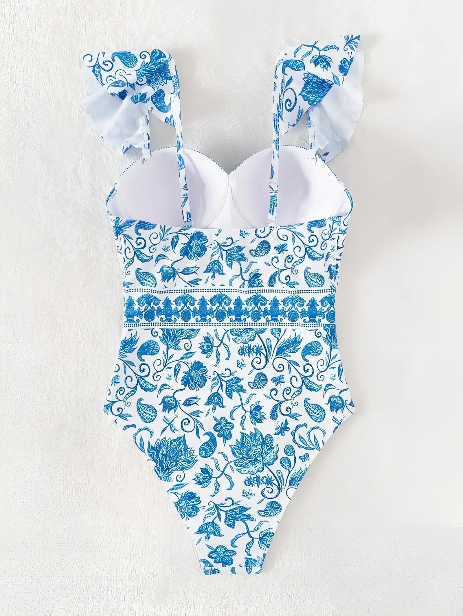 Maillot de Bain Push Up Vintage à Imprimé Floral Maillot de Bain Push Up Vintage à Imprimé Floral