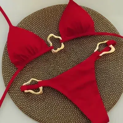 Maillot de Bain Rouge String pour femme
