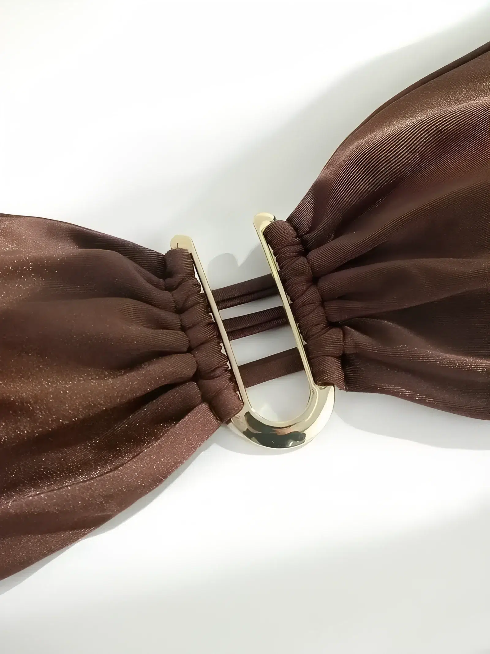 Maillot de bain échancré Bandeau Métallisé Maillot de bain échancré Bandeau Métallisé